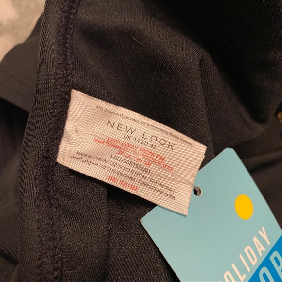 New Look Black Lace Up One Piece Swimsuit NWT - Picture 9 of 10